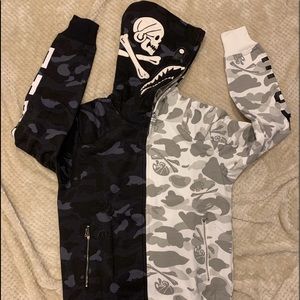 Bape A Bathing Ape NBHD Shark Hoodie